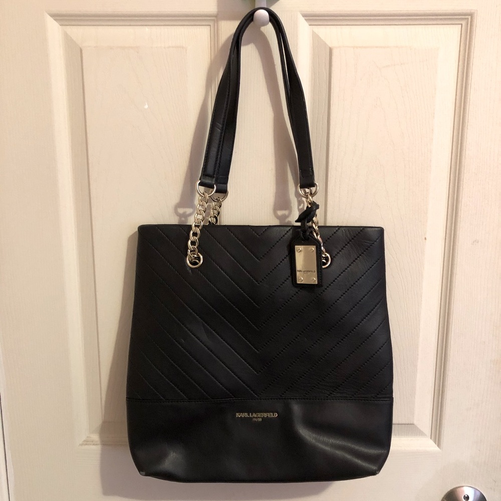Karl Lagerfeld Paris black handbag